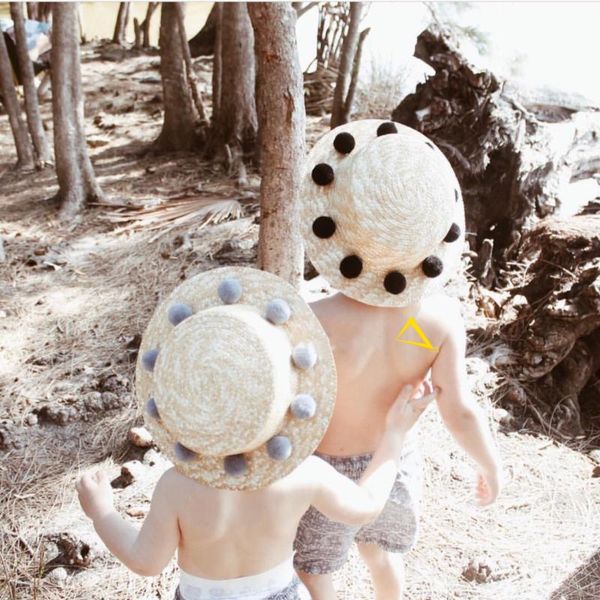 ins fashion children kids show straw hats dance props pompom summer vacation beach party hat 3-8 years, Yellow
ins fashion children kids show straw hats dance props pompom summer vacation beach party hat 3-8 years, Yellow