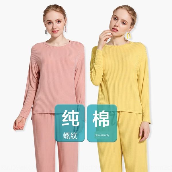 mrmdv season 2020 new cotton pajamas suit women's threaded long sleeve pajama wide leg pants round collar wide leg pants cotton home cl, Blue;red
mrmdv season 2020 new cotton pajamas suit women's threaded long sleeve pajama wide leg pants round collar wide leg pants cotton home cl, Blue;red