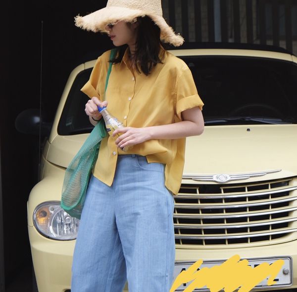 korean chic retro lapel shirt loose and versatile cool thin tencel short sleeves women, White
korean chic retro lapel shirt loose and versatile cool thin tencel short sleeves women, White