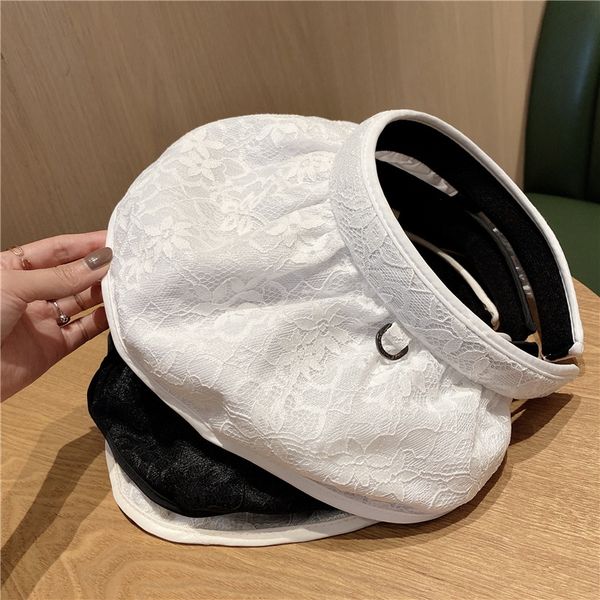 female korean style all-match sunscreen sun lace shell lace shell empty hat uv-proof sun hat, Blue;gray
female korean style all-match sunscreen sun lace shell lace shell empty hat uv-proof sun hat, Blue;gray