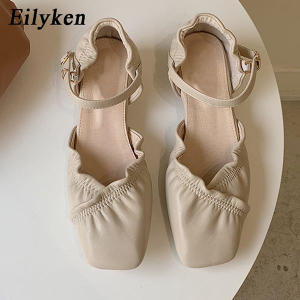 eilyken woman pumps shoes spring autumn fashion pleated low heels buckle strap office sandals square toe ladies casual shoes, Black
eilyken woman pumps shoes spring autumn fashion pleated low heels buckle strap office sandals square toe ladies casual shoes, Black