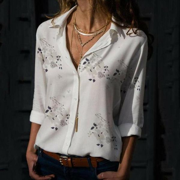 womens long sleeve casual floral loose blouse ladies plain button v neck shirts plus size polyester s 5xl, White
womens long sleeve casual floral loose blouse ladies plain button v neck shirts plus size polyester s 5xl, White