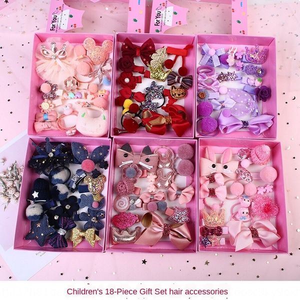 wogu1 korean new style children's hair accessories gift box 18-piece set butterfly knot hair ring princess fan butterfly headdress head, Slivery;white
wogu1 korean new style children's hair accessories gift box 18-piece set butterfly knot hair ring princess fan butterfly headdress head, Slivery;white