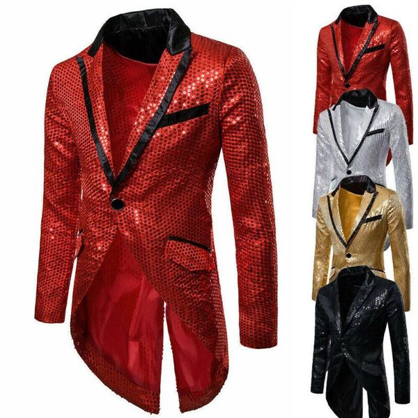 2020 new men's casual slim fit formal one button suit blazer coat jacket party men blazer full dress perform costume swallowtail, White;black
2020 new men's casual slim fit formal one button suit blazer coat jacket party men blazer full dress perform costume swallowtail, White;black