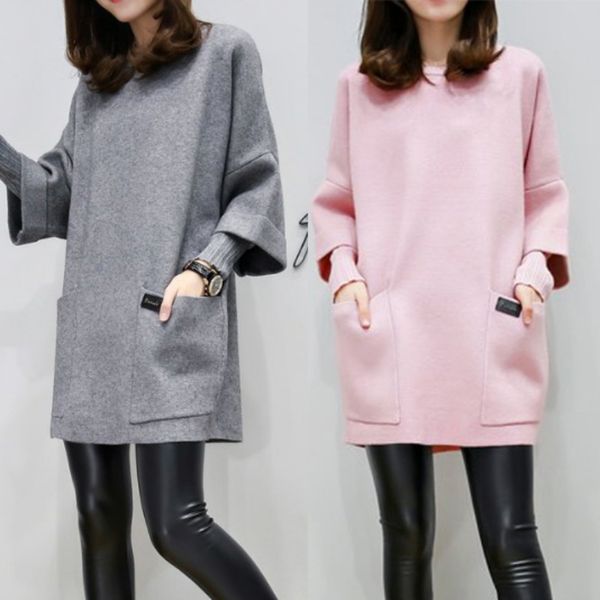 sweatshirt autumn large size women long sleeve hoodies loose pockets outerwear plus size wool coat, Black
sweatshirt autumn large size women long sleeve hoodies loose pockets outerwear plus size wool coat, Black