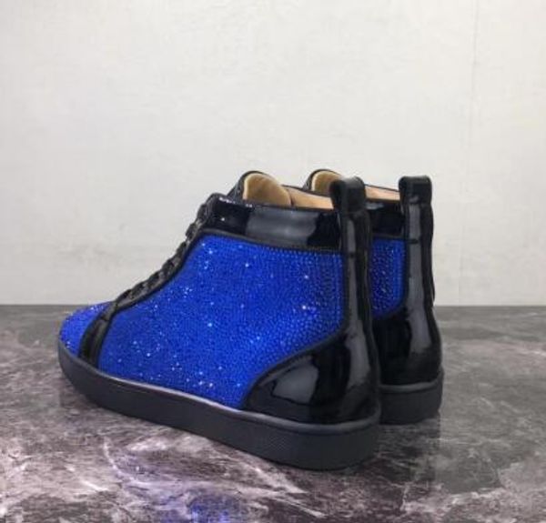2019 famous brands blue rhinestone high sneakers laboutin black patent leather crystal men women red bottom casual shoes
2019 famous brands blue rhinestone high sneakers laboutin black patent leather crystal men women red bottom casual shoes