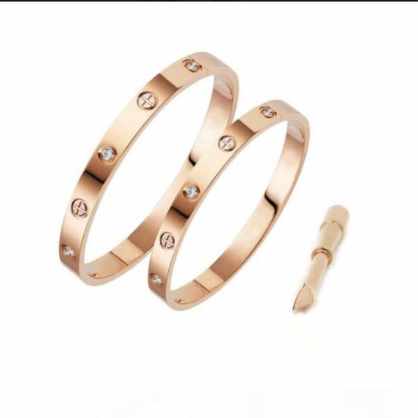 new rose gold 316l stainless steel screw bracelet color diamond bracelet with screwdriver and original box screw never lose love bracelets, Black
new rose gold 316l stainless steel screw bracelet color diamond bracelet with screwdriver and original box screw never lose love bracelets, Black