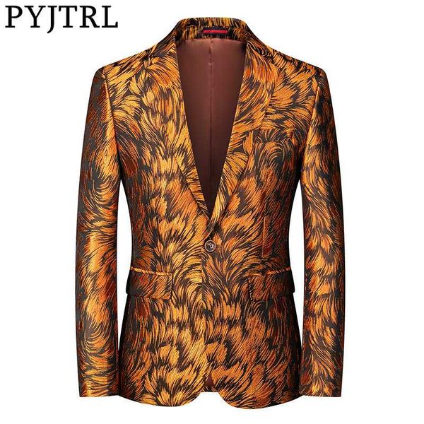 pyjtrl mens quality gold floral jacquard suit jacket banquet prom wedding luxurious tuxedo stage singers slim blazers costume, White;black
pyjtrl mens quality gold floral jacquard suit jacket banquet prom wedding luxurious tuxedo stage singers slim blazers costume, White;black