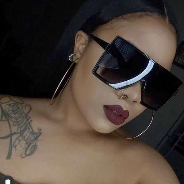2020 square sunglasses women fashion oversized lady glasses men uv400 driving sun glasses shade foe women eyewear, White;black
2020 square sunglasses women fashion oversized lady glasses men uv400 driving sun glasses shade foe women eyewear, White;black