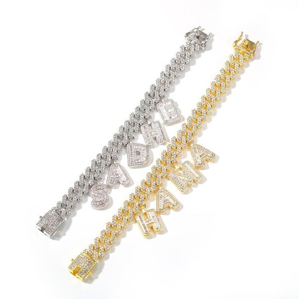 hip hop iced out bling пользовательские письмо имя шарм майами кубинский звено цепи браслеты для мужчин женщин, Golden;silver
hip hop iced out bling пользовательские письмо имя шарм майами кубинский звено цепи браслеты для мужчин женщин, Golden;silver