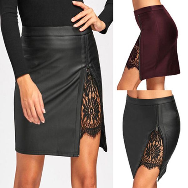 new arrival leather pencil skirts office lady lace patchwork bodycon leather skirts fashion high waist zipper black skirts
new arrival leather pencil skirts office lady lace patchwork bodycon leather skirts fashion high waist zipper black skirts