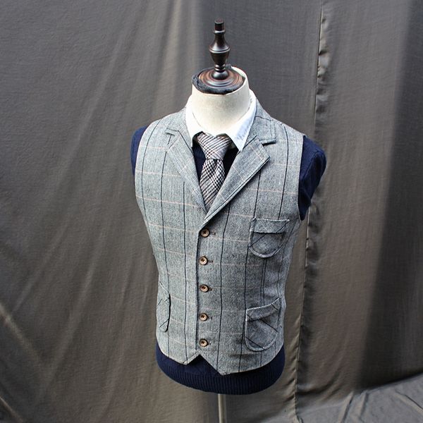 vintage mens tweed wool blend plaid vests coats lapel collar waistcoats x2, Black;white
vintage mens tweed wool blend plaid vests coats lapel collar waistcoats x2, Black;white