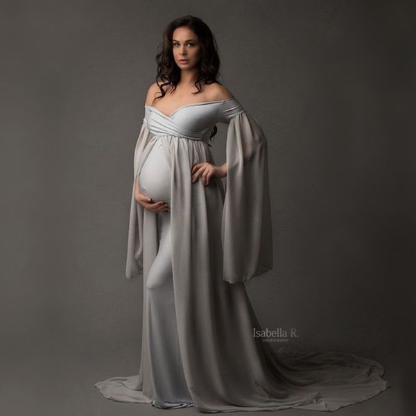 long sleeve long dresses for cape fitting maternity maxi gown for p shoot pregnancy pgraphy jersey stretchy dress, White
long sleeve long dresses for cape fitting maternity maxi gown for p shoot pregnancy pgraphy jersey stretchy dress, White