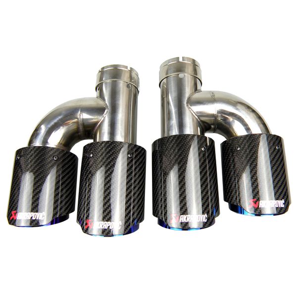 gtparts universal dual carbon fiber burnt blue stainless steel universal auto akrapovic exhaust tip double end pipe
gtparts universal dual carbon fiber burnt blue stainless steel universal auto akrapovic exhaust tip double end pipe