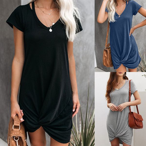 casual t-shirt dress fashion v neck short sleeve long female asymmetrical hem t shirt dresses pullover streetwear vestido dlm221033, Black;gray
casual t-shirt dress fashion v neck short sleeve long female asymmetrical hem t shirt dresses pullover streetwear vestido dlm221033, Black;gray