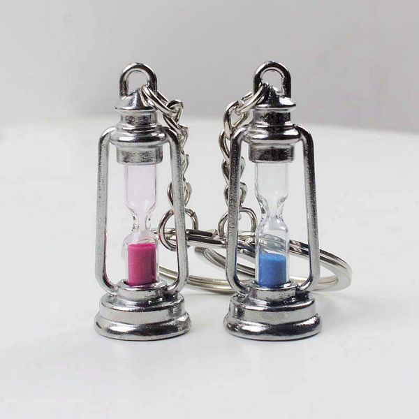 new cute metal lamp shape timer hourglass key chain lantern key ring couple keychain novelty item women men gift k2077, Silver
new cute metal lamp shape timer hourglass key chain lantern key ring couple keychain novelty item women men gift k2077, Silver