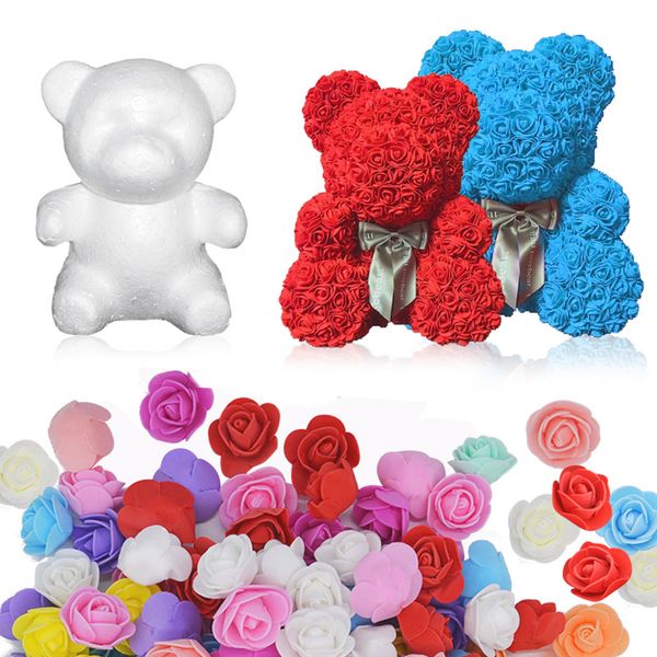 15/20cm soap foam rose bear mold artificial flower heads diy teddi bear new year for women girls valentines gift craft supplies
15/20cm soap foam rose bear mold artificial flower heads diy teddi bear new year for women girls valentines gift craft supplies