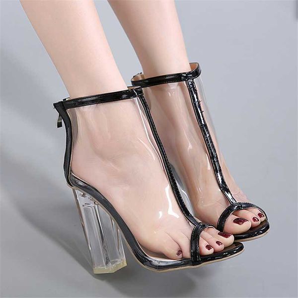 ladies transparent square high heel sandals peep toe mesh ankle summer high heels sandals women office party office shoes, Black
ladies transparent square high heel sandals peep toe mesh ankle summer high heels sandals women office party office shoes, Black