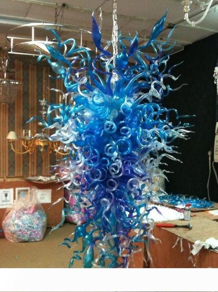 classic blue blown glass chandelier crystal chandelier modern led lights chandelier for home l lobby decor 
classic blue blown glass chandelier crystal chandelier modern led lights chandelier for home l lobby decor
