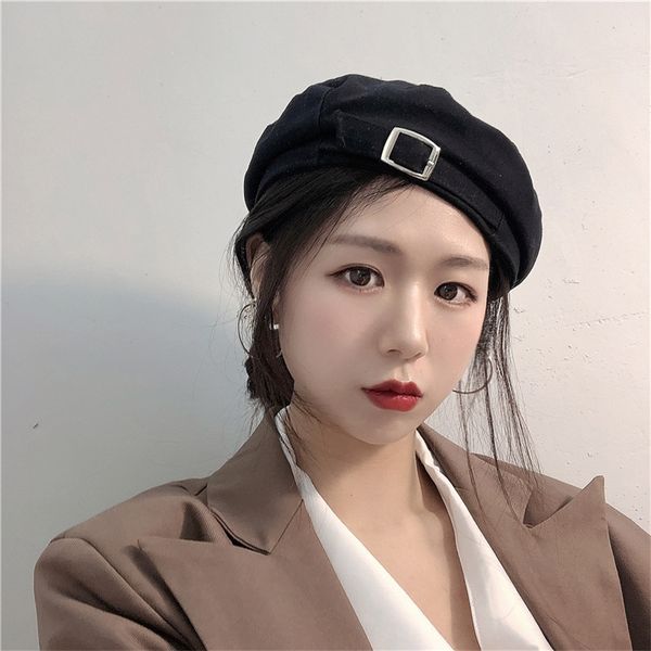 female summer thin solid color beret octagonal beret octagonal hat net red ins british artist hat, Blue;gray
female summer thin solid color beret octagonal beret octagonal hat net red ins british artist hat, Blue;gray