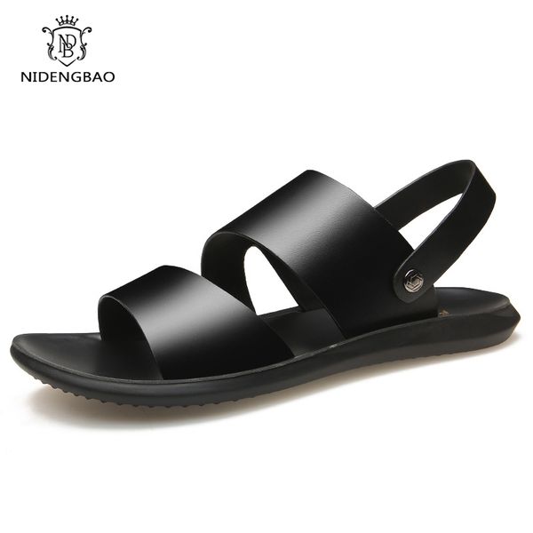 Thick Bottom Casual Sandals for Men Slippers Cowhide Beach Shoes Breathable Non-slip Dual-use Sandals Mens Shoes Drop Shipping, Black
Thick Bottom Casual Sandals for Men Slippers Cowhide Beach Shoes Breathable Non-slip Dual-use Sandals Mens Shoes Drop Shipping, Black