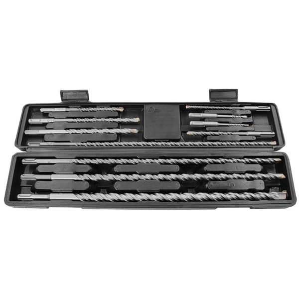 electric hammer drill bit 11pcs boxed round handle two pit two-slot alloy impact drill bit concrete wall
electric hammer drill bit 11pcs boxed round handle two pit two-slot alloy impact drill bit concrete wall
