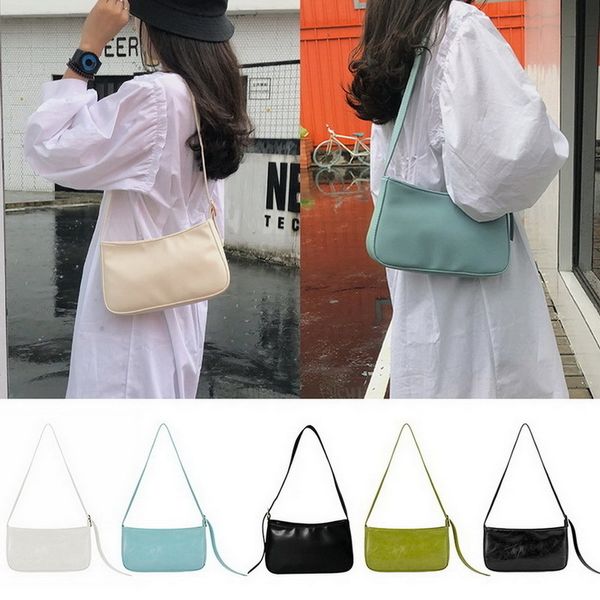 solid color woman shoulder bag fashion bag green white single strap handbags pu leather zipper female handbag
solid color woman shoulder bag fashion bag green white single strap handbags pu leather zipper female handbag
