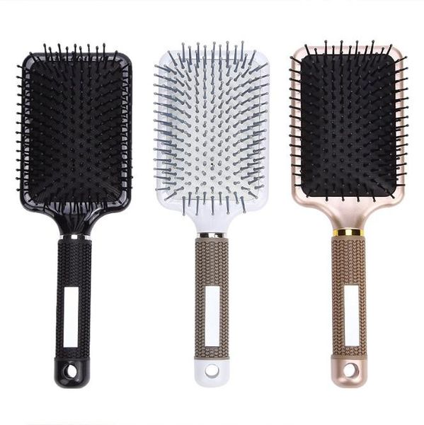 fashion salon hairdressing styling hair beauty tool comfortable soft detangling brush, Silver
fashion salon hairdressing styling hair beauty tool comfortable soft detangling brush, Silver