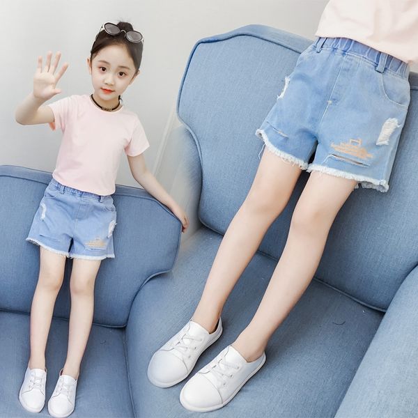 6m23q girls shorts 2019 new fashionable children's foreign style and shorts and jeans pants jeans outside girls all-match pants summer, Blue
6m23q girls shorts 2019 new fashionable children's foreign style and shorts and jeans pants jeans outside girls all-match pants summer, Blue