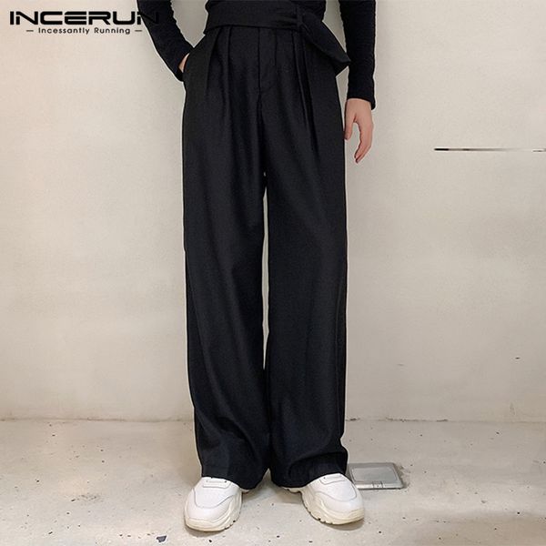 men pants joggers solid button high waist baggy personality long trousers mens streetwear casual fashion wide leg pants incerun, Black
men pants joggers solid button high waist baggy personality long trousers mens streetwear casual fashion wide leg pants incerun, Black