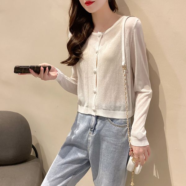 210#2020 summer clothes summer sun protection long sleeve thin short shawl ice silk knitted shirt coat shirt cardigan coat, White;black
210#2020 summer clothes summer sun protection long sleeve thin short shawl ice silk knitted shirt coat shirt cardigan coat, White;black