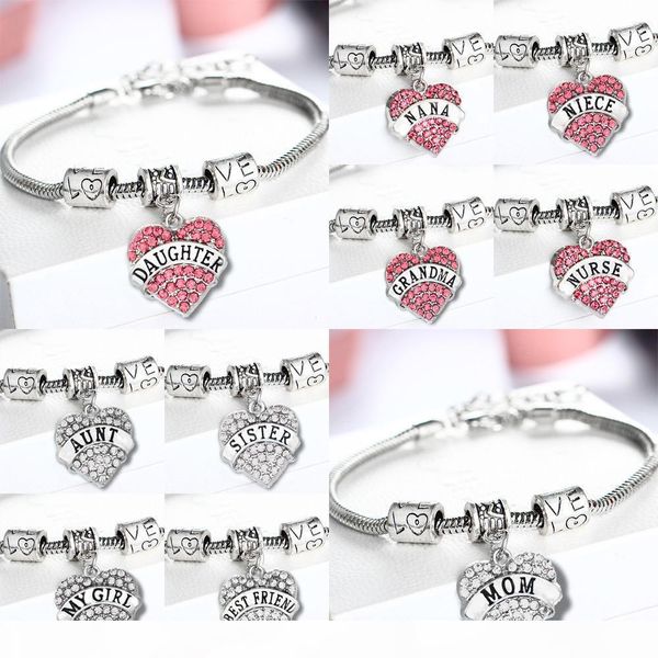 45 designs diamond heart charm bracelet crystal family member mom daughter grandma teacher believe faith hope friend for women girls, Golden;silver
45 designs diamond heart charm bracelet crystal family member mom daughter grandma teacher believe faith hope friend for women girls, Golden;silver