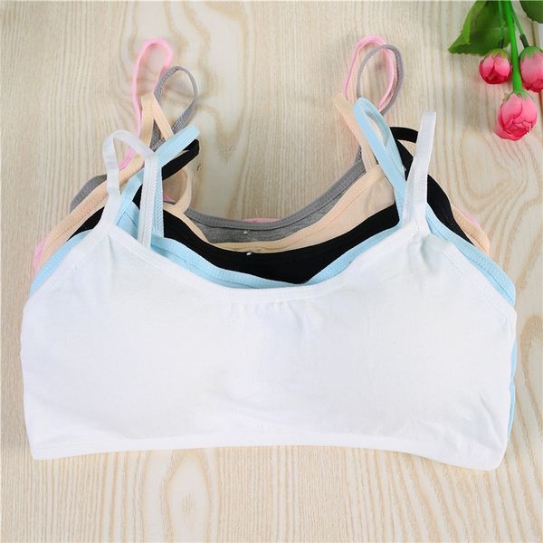 new underwear shoulder cotton girl bra students' developmental vest junior high school students' underwearwide shoulder strap vest, White
new underwear shoulder cotton girl bra students' developmental vest junior high school students' underwearwide shoulder strap vest, White