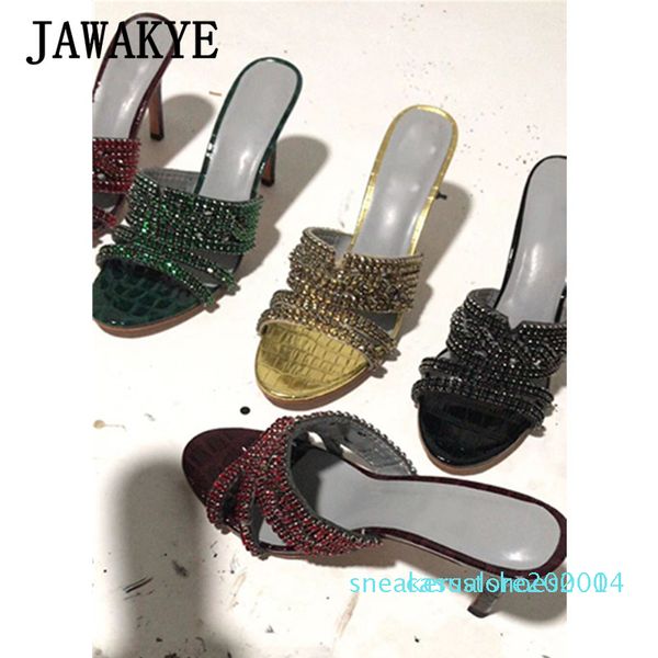 new bead rhinestone thin high heel slippers women gold silver green summer peep toe high heel sandals crystal party shoes woman c14, Black
new bead rhinestone thin high heel slippers women gold silver green summer peep toe high heel sandals crystal party shoes woman c14, Black