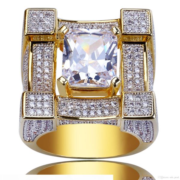 new mens ring vintage hip hop jewelry big zircon iced out copper ring high grade luxury for lover wedding fashion jewelry wholesale, Silver
new mens ring vintage hip hop jewelry big zircon iced out copper ring high grade luxury for lover wedding fashion jewelry wholesale, Silver