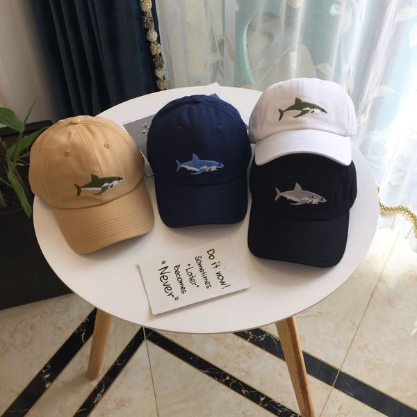 new washed pure cotton embroidered baseball cap baseball cap men's and women's korean sun hat embroidered shark hat, Blue;gray
new washed pure cotton embroidered baseball cap baseball cap men's and women's korean sun hat embroidered shark hat, Blue;gray