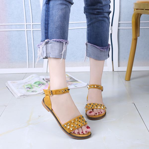 ymechic 2020 ladies summer shoes china sweet rivets flat heel sandals womens yellow black gray girl casual sandal flats
ymechic 2020 ladies summer shoes china sweet rivets flat heel sandals womens yellow black gray girl casual sandal flats