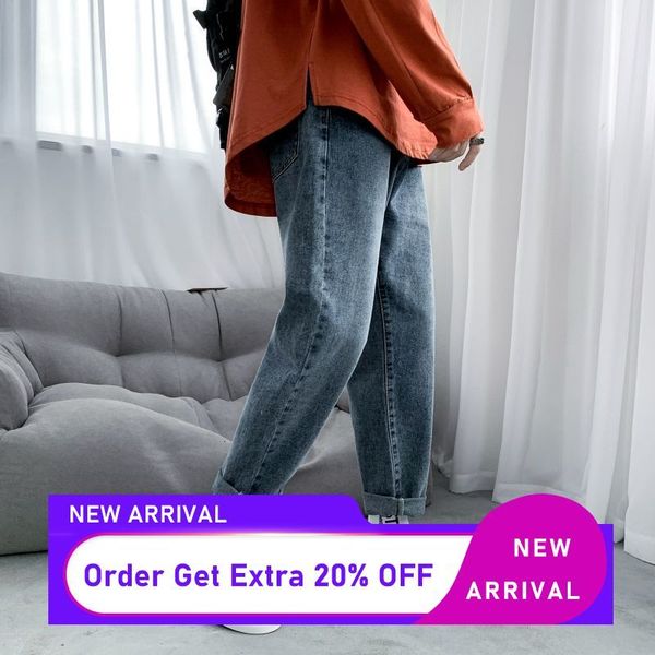 men's jeans solid color denim harem pants 2021 korean men loose joggers trousers -2xl man casual, Blue
men's jeans solid color denim harem pants 2021 korean men loose joggers trousers -2xl man casual, Blue