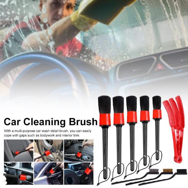 9pcs 5 sizes car detailing brush auto detail brush set automotive detail kit universal for cleaning car interior exterior
9pcs 5 sizes car detailing brush auto detail brush set automotive detail kit universal for cleaning car interior exterior