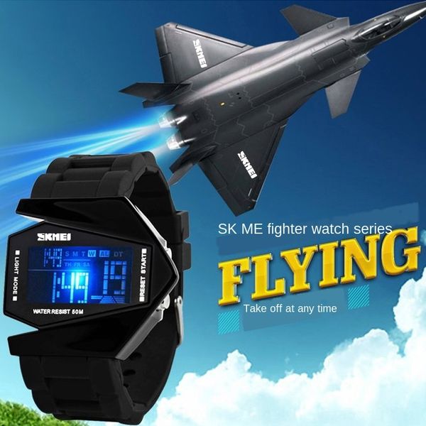 fashionable beauty personalized electronic creative airplane waterproof led and women's electronic watch student jelly men's watch, Blue
fashionable beauty personalized electronic creative airplane waterproof led and women's electronic watch student jelly men's watch, Blue
