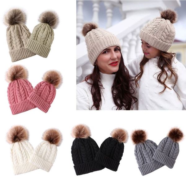drop ship. 2pcs mother&baby hat family matching cap winter warmer knit wool beanie ski cap, Yellow
drop ship. 2pcs mother&baby hat family matching cap winter warmer knit wool beanie ski cap, Yellow
