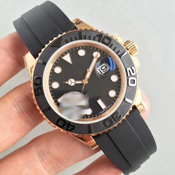new mens watch date sapphire cystal mens watch mechanical automatic movement rose gold bezel rubber strap sports men watches, Slivery;brown
new mens watch date sapphire cystal mens watch mechanical automatic movement rose gold bezel rubber strap sports men watches, Slivery;brown