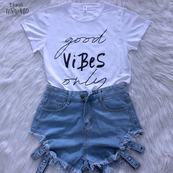 only good vibes tees women summer slim kawaii women t shirt female letter print independence day t shirt, White
only good vibes tees women summer slim kawaii women t shirt female letter print independence day t shirt, White