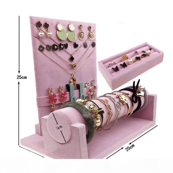 multi-function velvet jewelry storage display stand necklace earrings bracelet hairpin watch holder dressing table finishing rack, Black;white
multi-function velvet jewelry storage display stand necklace earrings bracelet hairpin watch holder dressing table finishing rack, Black;white