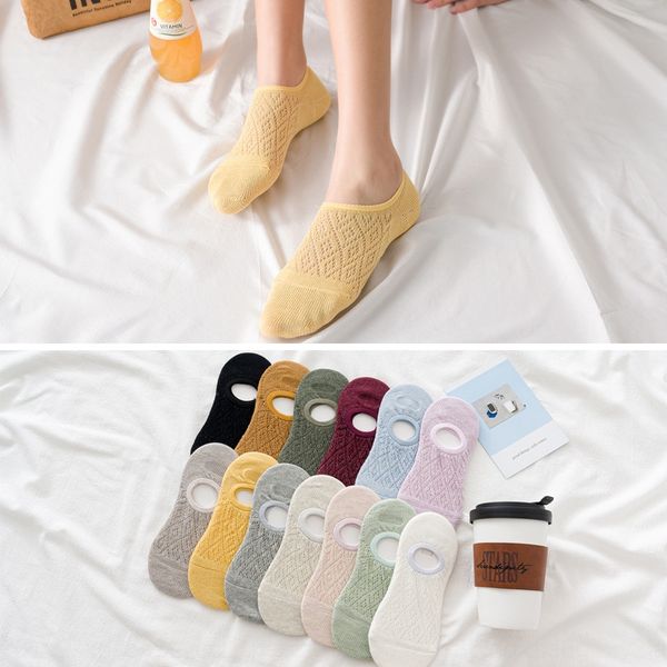 cotton mesh women's thin hollow-out silicone non-slip korean invisible silicone invisible socks style boat socks, Pink;yellow
cotton mesh women's thin hollow-out silicone non-slip korean invisible silicone invisible socks style boat socks, Pink;yellow