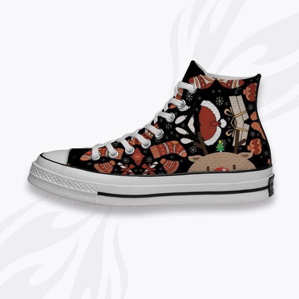 women's skateboard shoes elk and christmas hat or red black and gift shoes high knitting sneakers
women's skateboard shoes elk and christmas hat or red black and gift shoes high knitting sneakers