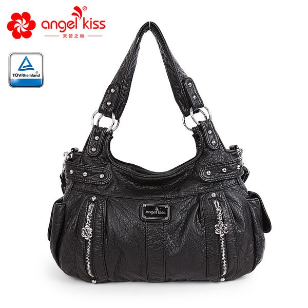 angelkiss wholesale fashion designer luxury handbags purses women washed pu leather hobos style shoulder bags for ladies bag
angelkiss wholesale fashion designer luxury handbags purses women washed pu leather hobos style shoulder bags for ladies bag