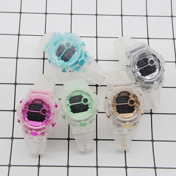 xjldy ins matcha green electron electron transparent multifunctional waterproof electronic unicorn watch harajufeng children's electron, Blue
xjldy ins matcha green electron electron transparent multifunctional waterproof electronic unicorn watch harajufeng children's electron, Blue