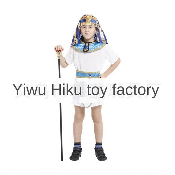 children's ball king costume halloween stage play dress clothing boy egyptian little prince king costume dress, Black;red
children's ball king costume halloween stage play dress clothing boy egyptian little prince king costume dress, Black;red