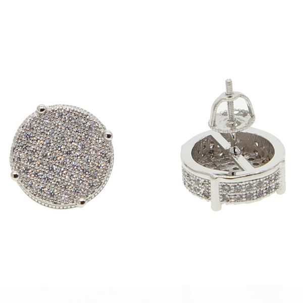 14mm disc micro pave cubic zirconia gold colors bling hip hop women mens screwback earring, Golden;silver
14mm disc micro pave cubic zirconia gold colors bling hip hop women mens screwback earring, Golden;silver